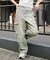 イージー3Dバレルレッグデニムカーゴパンツ