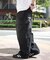 イージー3Dバレルレッグデニムカーゴパンツ