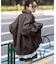 PUダブルZIPフライトブルゾン