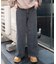 ローライズバギーフレアデニムパンツ