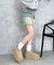 厚底ムートンタッチブーツ