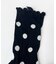 ドット柄フリルソックス