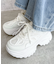 ラバーコンビ厚底スニーカー