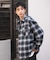 オンブレチェックネルシャツ(LS)