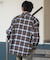 オンブレチェックネルシャツ(LS)
