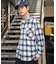 オンブレチェックネルシャツ(LS)