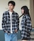 オンブレチェックネルシャツ(LS)