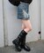ジップカーゴデニムスカパン
