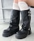 厚底カバーロングブーツ