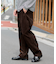 コーデュロイイージーストレートパンツ
