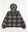 チェックロゴフードブルゾン