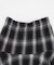 チェックアシンメトリーフリルロングスカート
