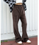 ベロアフレアパンツ