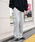 ワイドスウェットカーゴパンツ