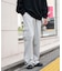 ワイドスウェットカーゴパンツ