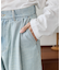 クロップドワイドデニムパンツ