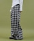 ワイドルーズチェックパンツ
