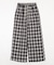 ワイドルーズチェックパンツ