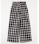 ワイドルーズチェックパンツ