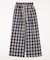 ワイドルーズチェックパンツ