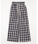 ワイドルーズチェックパンツ