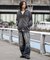レオパードワッペンダブルZIPパーカー