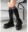厚底ボリュームロングブーツ