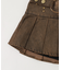 ファーベルト付きプリーツミニスカパン