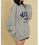 ハーフZIPカレッジビッグスウェット
