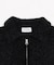 ベロアモールワンポイントZIPカーディガン