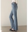 ストレッチフレアデニムパンツ