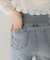 ハイウエストストレッチフレアデニムパンツ