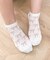 リボン総柄ショートソックス