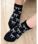 リボン総柄ショートソックス