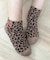レオパード刺繍ロゴショートソックス
