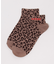 レオパード刺繍ロゴショートソックス