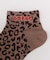 レオパード刺繍ロゴショートソックス