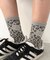 ラメロゴレオパード柄ソックス