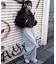 カーブデザインスウェットパンツ