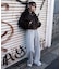 カーブデザインスウェットパンツ