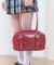 スタッズハートチャーム付きハトメボストン