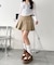 厚底ワイドシューレーススニーカー