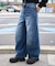 カバーフィットバルーンデニムパンツ