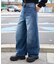 カバーフィットバルーンデニムパンツ