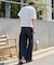 カバーフィットバルーンデニムパンツ