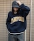 VネックグラフィックニットBIGプルオーバー