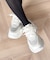 リボンデザイン厚底スニーカー