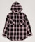 フードチェックシャツ