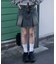 デニムプリーツミニスカート