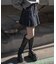 デニムプリーツミニスカート